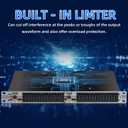 Graphic Equalizer 15-Band Stereo EQ for Home Audio, Dual Channel Professional Silver DJ Equalizer, Noise Reduction 1U Rack Mount (EQ-215S)