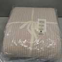 EVERGRACEHOME Cotton Gauze King Bedspread, Ultra Soft Prewashed Pick Stitch Matelass Coverlet, Lightweight Oversized King Quilt Bedding Set for All Season, w/ 2 Shams, Rosette Beige reverses White (KING/CAL KING (108"x96"))