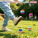 2 x Hand Knit Sack Ball Pack of 3 Plastic Pellet Filled Footbag Toy | Hand knit wool, dense stitching prevents sand leak, nice sleek shape, soft feel for teen & adult outdoor toss games