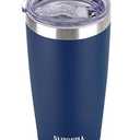 SUNWILL Travel Coffee Tumbler 20 oz, Insulated Mug with Lid, Stainless Steel Cup for Outdoor, Powder Coated Navy
