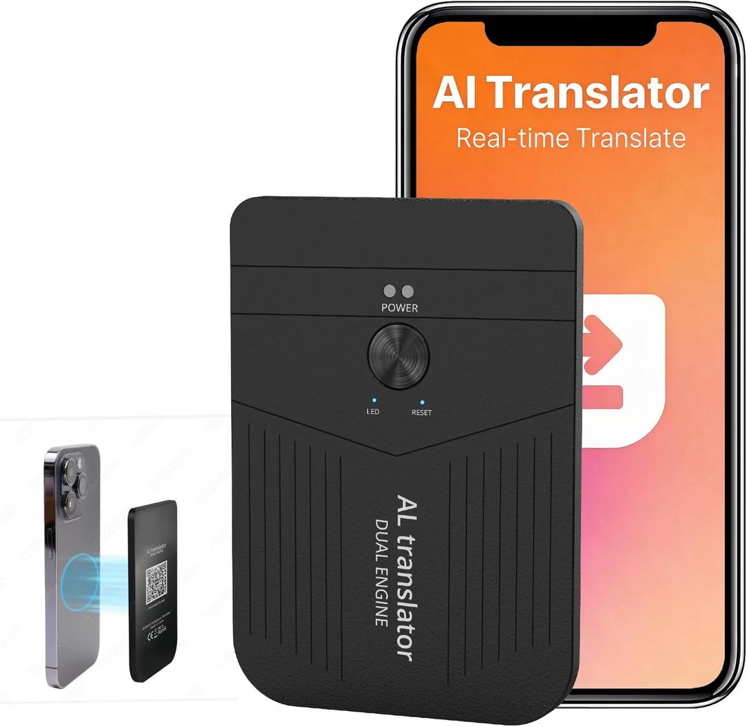 AI Voice Recorder, AI Language Translator, Support 140 Languages, DeviceGPT-5 Analysis, APP Control, for Lectures, Meetings, Calls