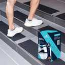 LifeGrip Anti Slip Traction Treads with Glow in Dark Stripe (15-Pack), 6" X 32", Best Grip Tape Grit Non Slip, Outdoor Non Skid Tape, High Traction Friction Abrasive Adhesive for Stairs Step