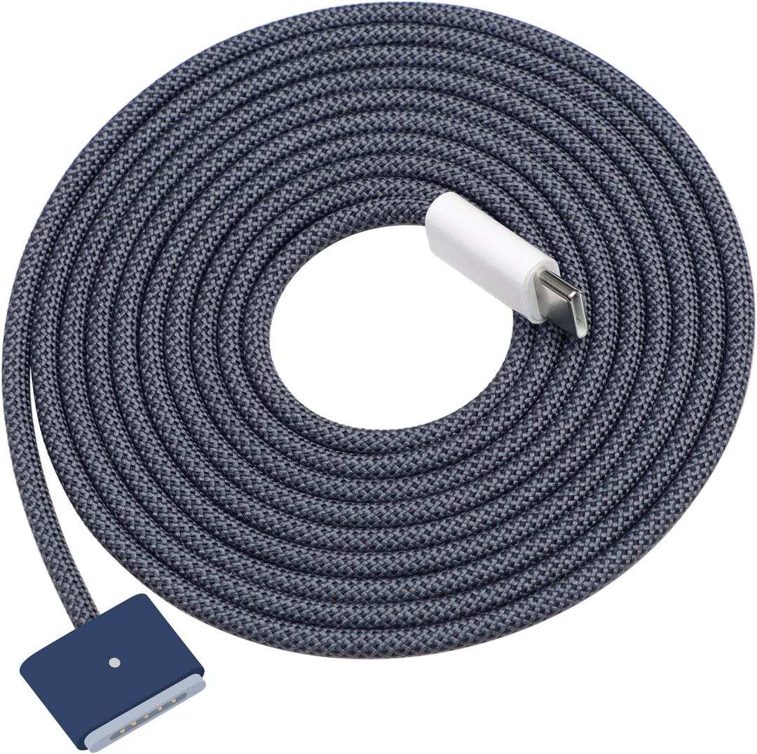 USB-C to Magnetic 3 Fast Charging Cable (2 m/6.6 ft), Compatible with MacBook Air (15''/13'' M4 2025, M3 2024, 15'' M2 2023, 13" M2 2022), MacBook Pro (16"/14" 2024/2023/2021), Midnight Blue