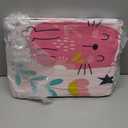 Kawaii Cats Comforter Twin Size,Pink Cats Kids Comforter Set,3Pcs Bedding Set Printed Comforter with 2 Pillowcases,Down Alternative,Soft and Lightweight,for All Seasons