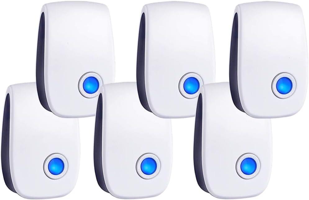 2026 Upgraded Ultrasonic Pest Control Repeller, Indoor Mouse Repellent for Rat, Mice, Rodent, Roach,Cockroach, Insect, Mosquito Electronic Plug in Pest Control 6 Packs