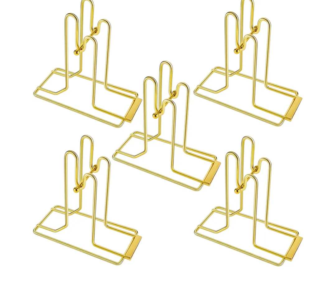 5 Pieces Raffle Ticket Dispenser Brass Ticket Roll Dispenser Raffle Drum for Single Double Roll, Sweepstakes, Charity Auctions, Trade Shows