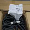 G.F. SRL Aquapop Grey Easy 50 ft Self-Expandable Fabric Hose Made in Italy with Mini Lance and Fittings for Irrigating Gardens and Balconies, Dark Grey