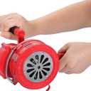 Sumnacon Hand Crank Siren Manual Operated Air Raid Siren with Foldable Handle for Sporting Events, Emergency Sturdy Waterproof Aluminum Alloy Tornado Sirens Portable Loud Volume Emergency Sirens, Red