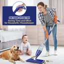 Microfiber Spray Mop for Floors Cleaning: Wet Dry Hardwood Floor Mops with 3 Washable Reusable Pads for Swiffer Power mop - Flat Mop with Sprayer for Tile Wood Laminate Vinyl Marble