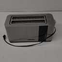 Mueller UltraToast Full Stainless Steel Toaster 2 Slice, Long Extra-Wide Slots with Removable Tray, Cancel/Defrost/Reheat Functions, 6 Browning Levels with LED Display, Housewarming Gifts New Home