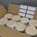 CONNOO 8 Pack 12 oz Iridescent Glass Wide Mouth Candle Jars for Making Candles with Airtight Bamboo Lids, Nice Sticky Warning Labels for Candle Making, Empty Container Bulk - Dishwasher Safe