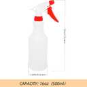 12 Pack 16oz Spray Bottles, Reusable Fine Mist Water Sprayer for Plants, Cleaning, High Output Ultrafine Misting Plastic Spray Bottles for Water, Salon, Garden, Kitchen and Bathroon