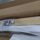 Mellow Naturalista Classic 12 Inch Solid Wood Platform Bed with Wooden Slats, Queen, White