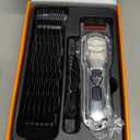 oneisall Dog Clippers for Grooming for Thick Heavy Coats/Low Noise Rechargeable Cordless Pet Shaver with Stainless Steel Blade/Waterproof Dog Shaver for Dogs Pets and Animals (Silver)