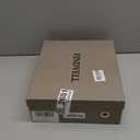 FINDVELL Gold High Heels Butterfly Back Sexy Stiletto Pumps Closed Toe Sparkly Ankle Strap Heels Sandals Dress Shoes for Women (7.5, Silver)