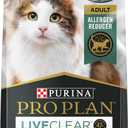 Purina Pro Plan Allergen Reducing, Sensitive Skin & Stomach, High Protein Cat Food, LIVECLEAR Turkey and Oatmeal Formula - 5.5 lb. Bag (5.5 Pound (Pack of 1))