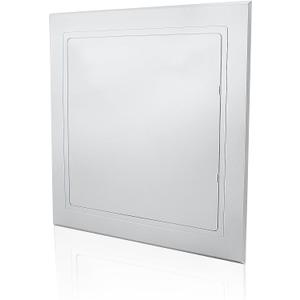 TBWHL Self-Adhesion Access Panel 9.76 x 9.76 Inch for Drywall & Ceiling, Heavy-Duty ABS Plastic & Easy to Install, Wall Hole Cover for Plumbing & Electrical Cables & Wiring (Silver Color)