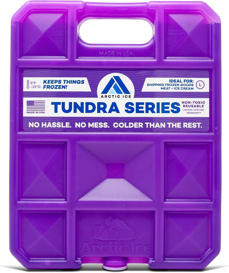 Arctic Ice Tundra Series Long Lasting Reusable Ice Pack - 5 Fahrenheit Cooling Point - Designed to Maintain Freezer-Like Temperatures in Coolers