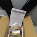 Ceiling Fans with LED Lights, 52 Inch 5-Blade Ceiling Fan Remote Control, Industrial Ceiling Fan with Reversible DC Motor, Downrod Mount LED Ceiling Light Chandelier for Bedroom (Gold & Black)