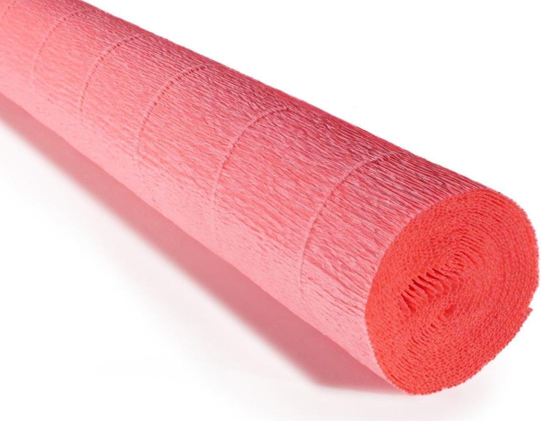 Cartotecnica Rossi 140g 17 Inch Wide 8.2ft Long Italian Crepe Paper Rollfor Wedding Ceremony Various Large Festivals Decoration (Fleshy Pink901)