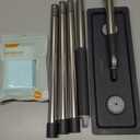 Compact Floor Mop and Bucket - Flat Mop and Bucket with Wringer Set Hands Free | Wet Dry Mop for Apartment, Tiny Home, RV, Windows, Wall, Hardwood, Vinyl, Floor with 6 Microfiber Cloths