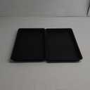 2 Pack Plant Saucer Tray Rectangular, Plant Growing Nursery Trays, Heavy Sturdy Seed Starting Trays, Plants Starter Saucers for Indoors No Holes, Seed Starter Growing Tray (17.5"x10.6", Black) (17.5'' x 10.6'' x 1.5'' (2 pack))