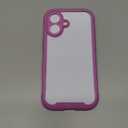 Diaclara Designed for iPhone 16 Case, Upgraded [Full Camera Protection] Full Body Rugged Bumper Case with Built-in Screen Protector, Rose Pink