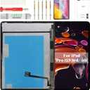 for iPad Pro 12.9 3rd Gen Screen Replacement for iPad Pro 12.9 4th Gen LCD for iPad Pro 12.9 3rd/4th Digitizer Display Touch Screen Assembly Repair Kits A2014 A1876 A1983 A2069 A2229 Black 2018 2020