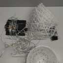 Outdoor Christmas Ball Lights 4 Pack Hanging 15.7" LED Garden Sphere Tree Lights 8 Modes Waterproof Glow Globe Light with Memory Timer Plug for Yard Porch Eave Patio Home Bedroom Decoration-Cool White