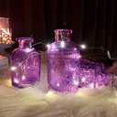 Glass Bud Vases in Bulk Set of 30 Pcs,Small Glass Vases for Flowers as Wedding Centerpieces for Tables,Clear Flower Vases Suitble for Wedding Decorations,Home Decor (Light Purple, 30 pcs)