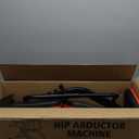 Hip Abductor Machine for Home Gym, 4-Level Thigh Exercise Equipment w/ Bonus Resistance Band | Compact Plush Padding Glute Machine, Booty Builder & Thigh Toner for Women Men