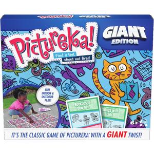 Spin Master Games, Pictureka. Giant Edition, Family Game for Indoor & Outdoor Fun with Big Oversized Board, for Family and Kids, 2-4 Players, Ages 6 & Up