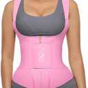FeelinGirl Waist Trainer for Women Tummy Control Waist Cincher Belt Workout Body Shaper Vest with Adjustable Shoulder Strap, XL