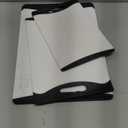 COOK WITH COLOR Extra Large Cutting Board Set, Jumbo-Sized Boards with Rubber Border for Enhanced Cooking Experience, 3-Piece, White/Black