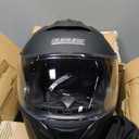 OUMURS Modular Motorcycle Helmets Full Face Flip up Street Bike Motorcycle Helmet for Unisex Adult Model 912, A-Matte Black, Large