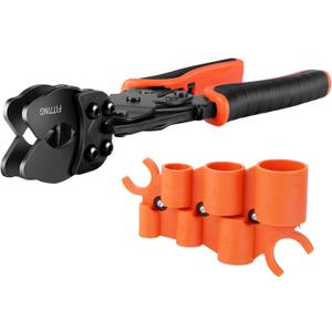 Disconnect Tongs Tool with Depth Gauge and Pipe Deburring Tool Combination Set, Push to Connect Removal Clamp, Disconnect Tool for Pipe Fittings 3/8 Inch to 1 Inch,PEX Pipe, Copper, CPVC, PE-RT, HDPE