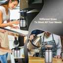 27oz Thermal Coffee Carafe for WFH & Personal Use, 12H Hot Insulated Pitcher with Drip-Free V-Spout and Easy Clean Wide Mouth, Silver