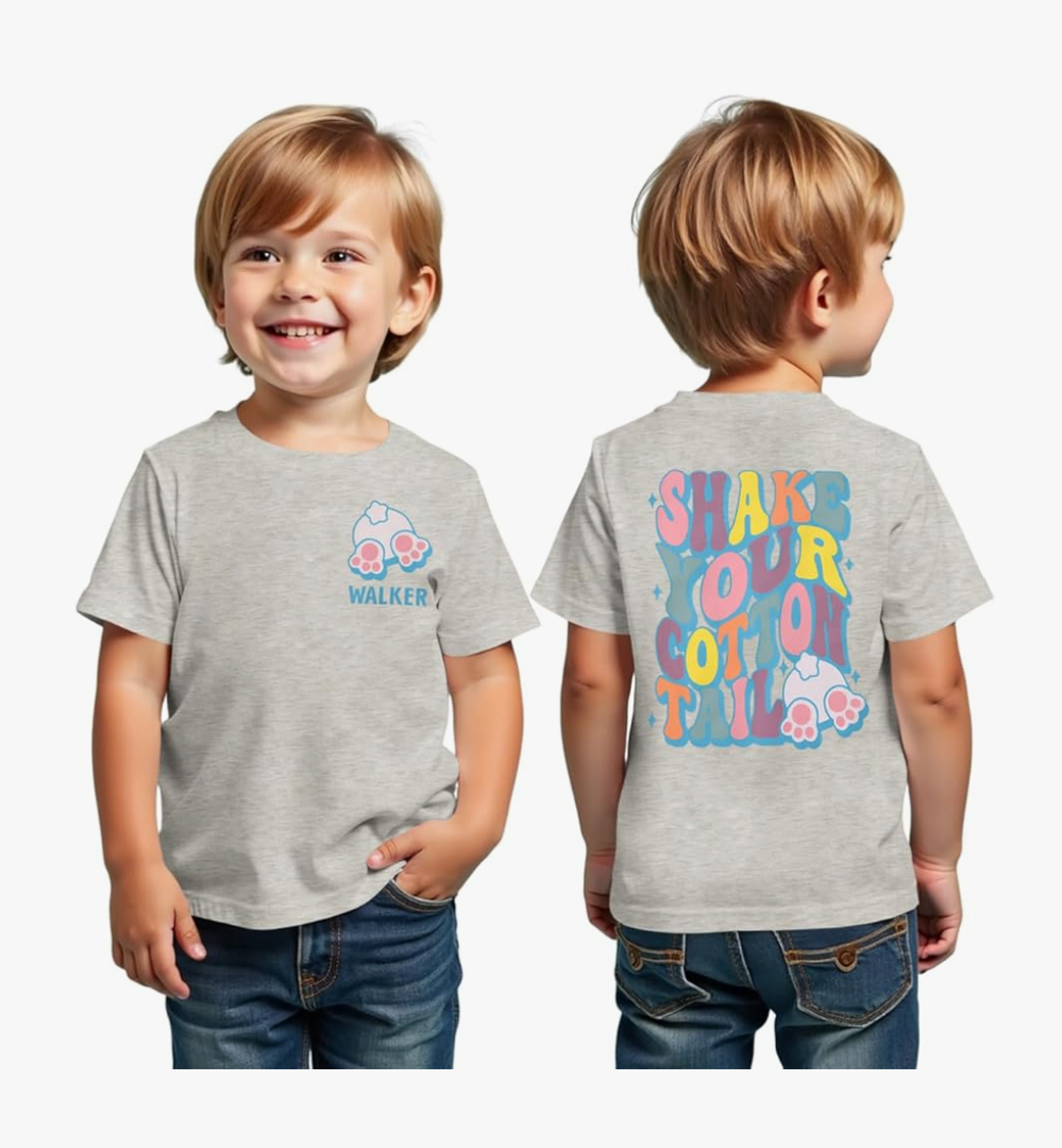 Boys Gray T-Shirt, Size 90