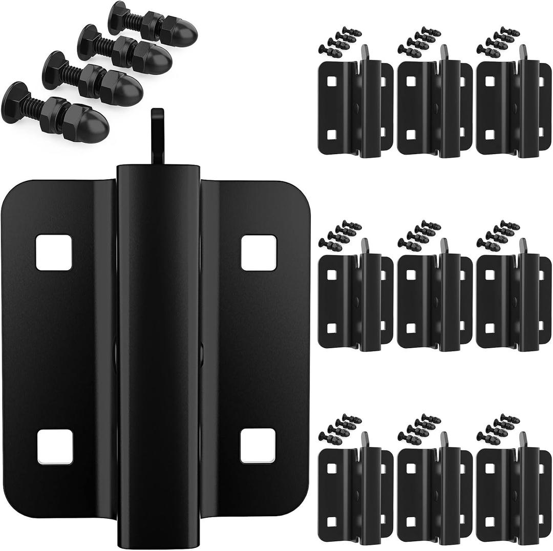 woiron 10 pcs E-Track Connector, Bolt-on Steel Trailer E Track Accessory Connector, Steel Cargo Securement Connector for Trailers, Trucks, Vans