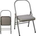 INNOLIFE Modern Minimalist Yoga Chair, Foldable & Space-Saving, 300 lbs Capacity, Grey, 18 inches x 17 inches x 30 inches