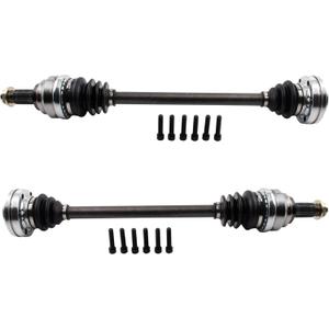 TRQ Rear CV Axle Shaft Assembly Set Compatible with 2008-2010 BMW 135i 2006 325xi 2008-2013 328i 2009 328i xDrive 2007-2008 328xi 330i 330xi 335i 2009-2013 335i xDrive