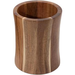 The Pretty Turtle Bamboo Kitchen Counter Utensil Crock Holder Caddy (Acacia Large)