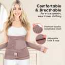 3 in 1 Postpartum Belly Support Recovery Wrap Postpartum Belly Band, After Birth Brace, Slimming Girdles, Body Shaper Waist Shapewear,Post Surgery Pregnancy Belly Support Band(Dusty Plum, M/L)