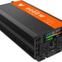 2000 Watt Power Inverter, Car/Outdoor 12V DC to 110V AC Converter, with LED Display, Dual AC Outlets, USB Port, Dual Smart Fans, Cables Included, Suitable for RV, Outdoor, Camping, Boat, Emergency