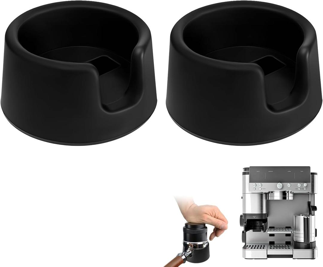 2Pcs Tamper Base for Ninja Luxe, Ninja Espresso ES601/ES701, Anti-Slip Silicone Portafilter Holder for Ninja, Coffee Accessories for Ninja Espresso Machine
