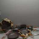 Rachael Ray Cucina Dishwasher Safe Hard Anodized Nonstick Cookware Pots and Pans Set, 12 Piece, Gray with Orange Handles