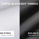 LazBlinds 100% Blackout Roller Shades, No Tools No Drill Cordless Blinds for Windows, Thermal Insulated UV Protection Privacy Window Shades for Bedroom (36''W x 72''H, White)