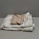 Joyreap 4 Piece Cotton Toddler Bedding Set for Girls, Pink Flowers Reversible Design, Soft Breathable Cotton Toddler Comforter Set, (42" x 57"), Fitted sheet (28" x 52" x 8"), Flat sheet (45" x 60"), Pillowcase (20" x 30")