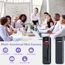 Aprilboy 1080P HD Mini Body Camera, Small POV Cam with 4HR Battery and Night Vision Wearable Security Cam with Motion Detection,Loop Recording Body Cam for Meeting, Guard, Personal Recording
