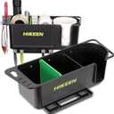 Boat Caddy Organizer, Boat Cup Holder, Multifunctional Boat Organizer Universal Fit for Boat, Kayak, Pontoon, Bass Boat, Jon Boat - Fishing Tool Holder, Boat Fishing Cabin Storage (2Pack)